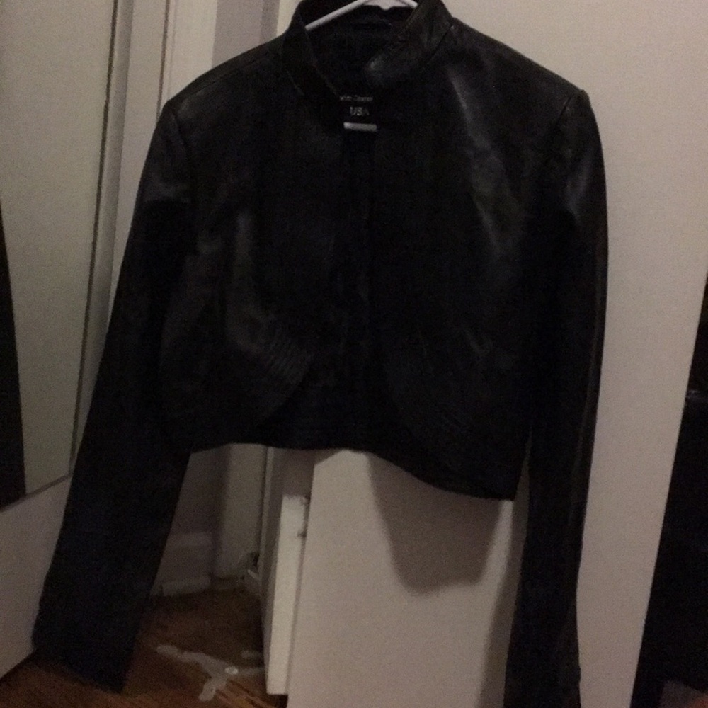 NWOT leather half jacket - Picture 6 of 6